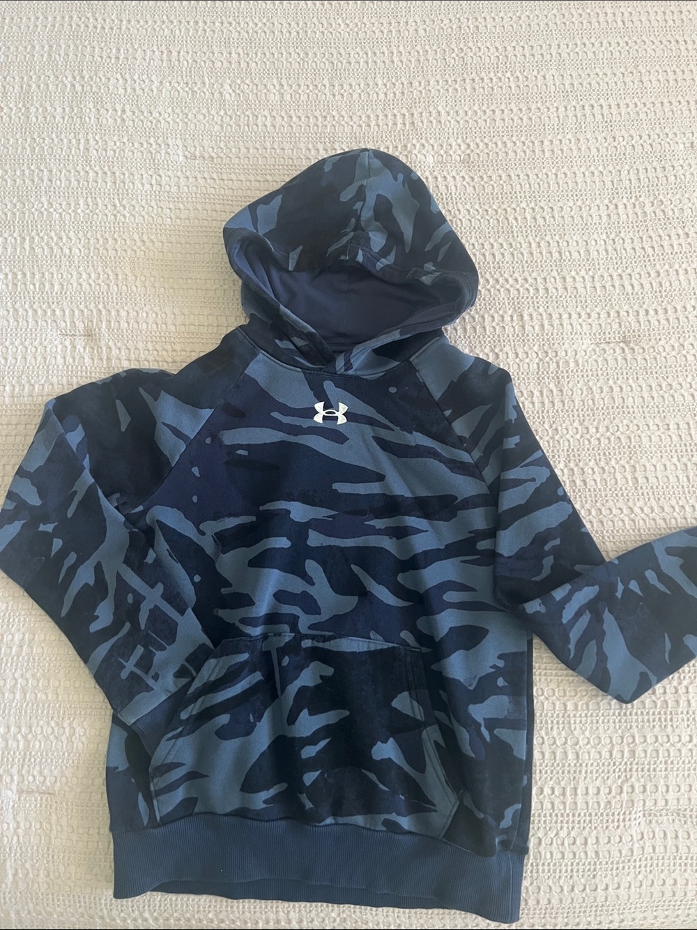 Under Armour Blue Camo Pullover Hoodie